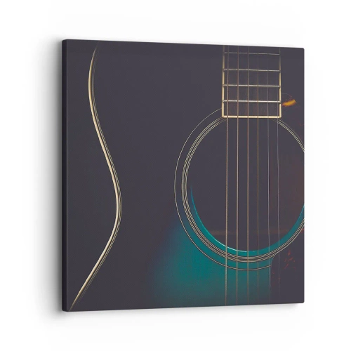 Schilderen op canvas - Nog even voordat het klinkt - 30x30 cm