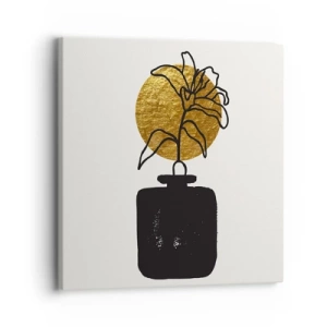 Schilderen op canvas - Schoonheid is goud waard - 30x30 cm