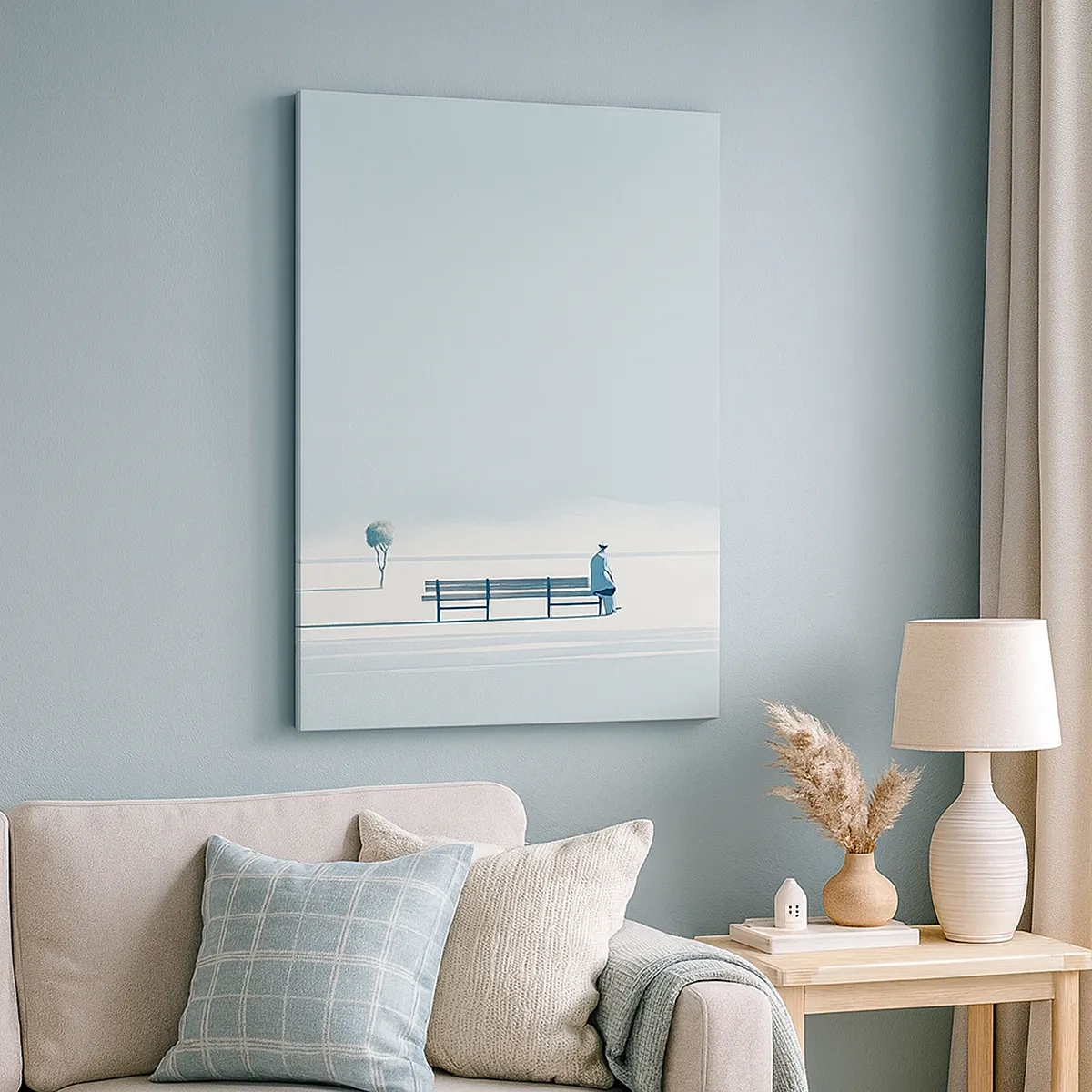 Schilderen op canvas - Ja, ik wacht. - 50x70 cm