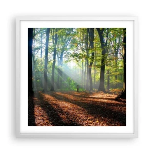 Poster in een witte lijst - Lichten en schaduwen - 50x50 cm