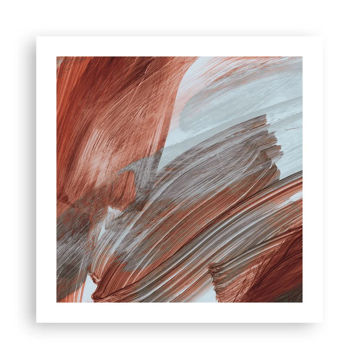 Poster - Herfst en winderige abstractie - 50x50 cm