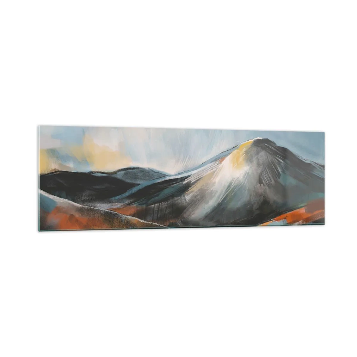 Schilderen op glas - Ruw en prachtig - 160x50 cm