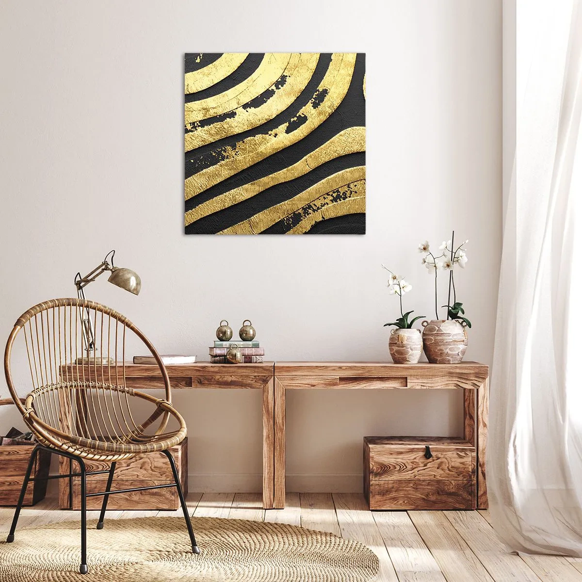 Schilderen op canvas - Alles vloeit - 60x60 cm