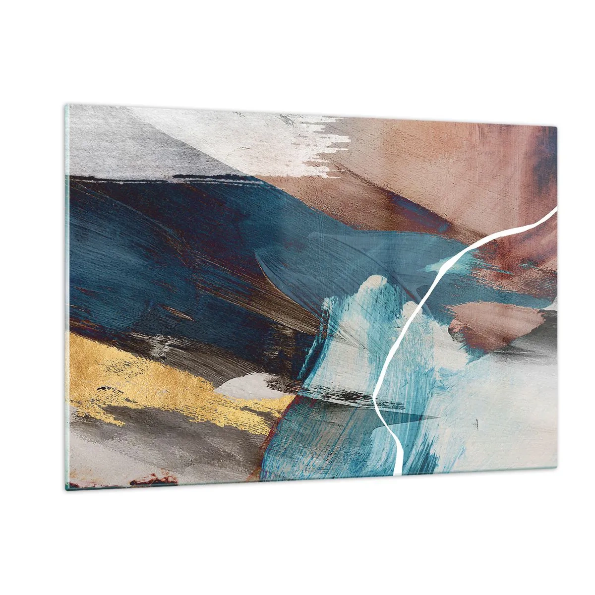 Schilderen op glas - Met panache en energie - 120x80 cm