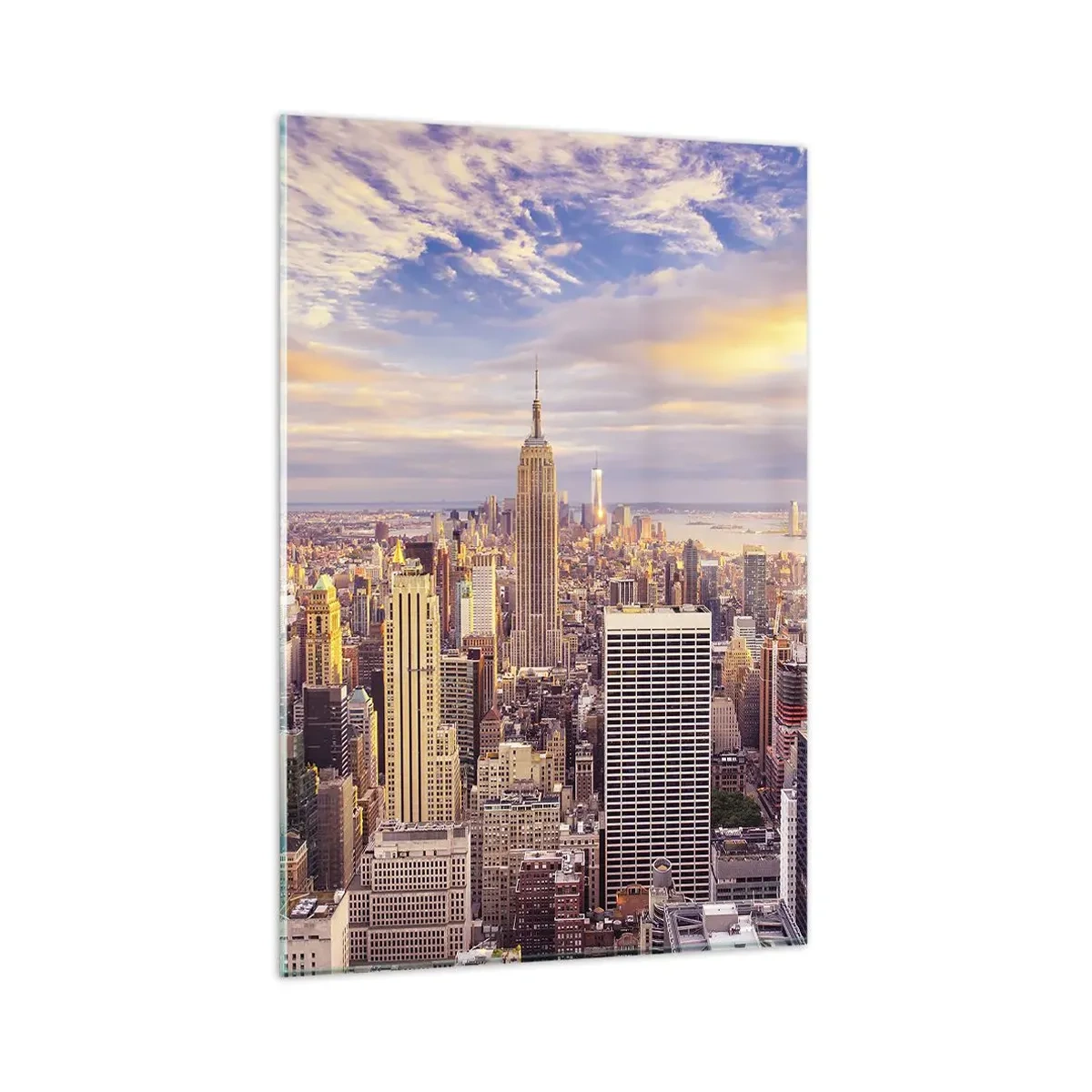 Schilderen op glas - Reik alleen naar de wolken - 80x120 cm