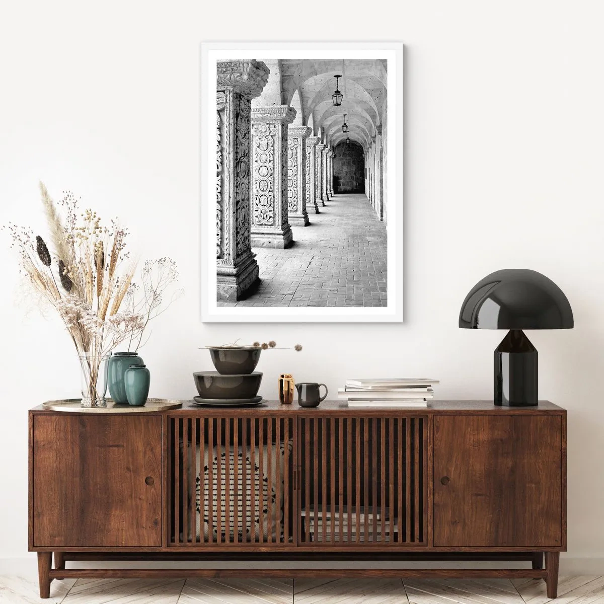 Poster in een witte lijst - En waar naar toe….? - 40x50 cm