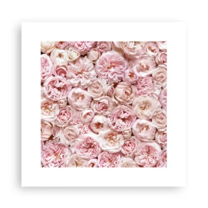 Poster - Een bed van rozen - 30x30 cm