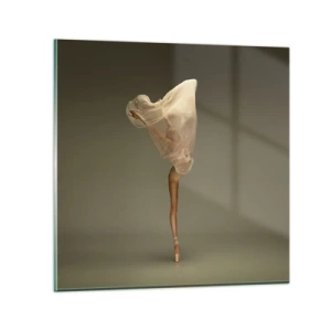Schilderen op glas - Het zal snel omhoog vliegen - 30x30 cm