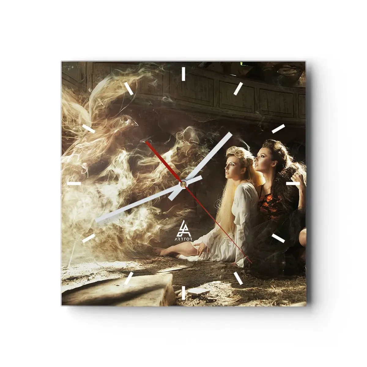 Wandklok - Klok - En er was poëzie - 40x40 cm