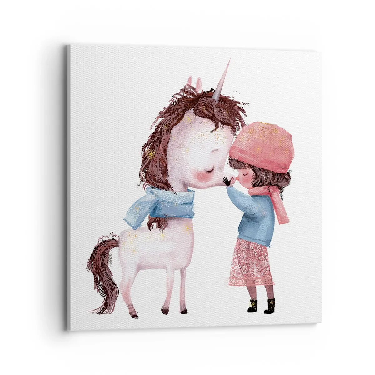 Schilderen op canvas - Een winterverhaal - 70x70 cm