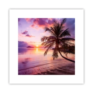 Poster - Geluk tot aan de horizon - 30x30 cm