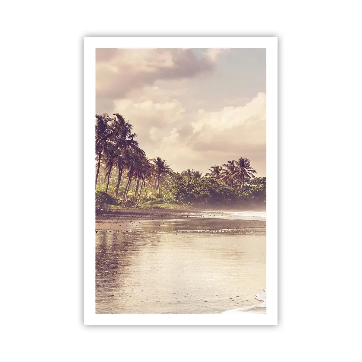 Poster - De streling van de golven - 61x91 cm