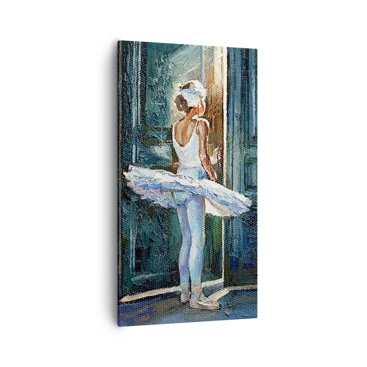 Schilderen op canvas - Vóór de show-off - 55x100 cm