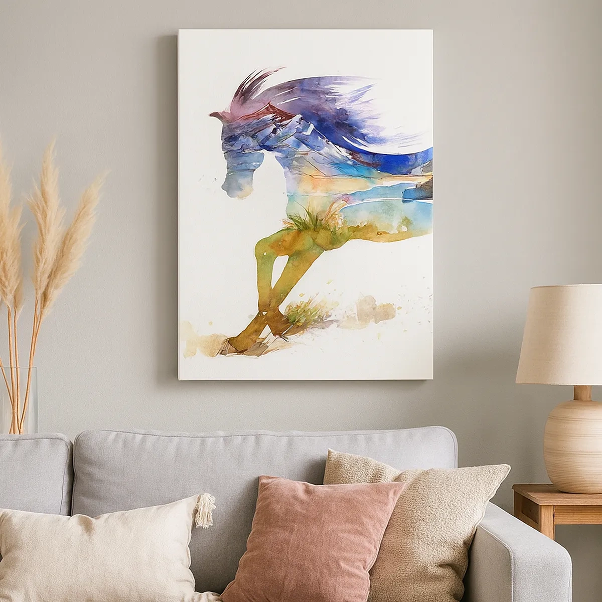 Schilderen op canvas - Van de weide recht naar de hemel - 50x70 cm