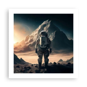 Poster - Nieuwe uitdaging - 50x50 cm