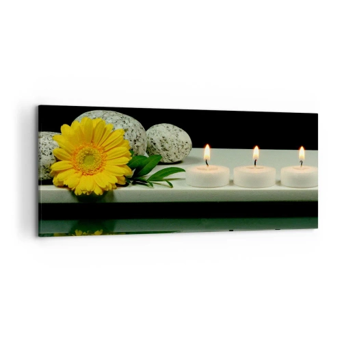 Schilderen op canvas - Zintuigen kalmeren - 120x50 cm