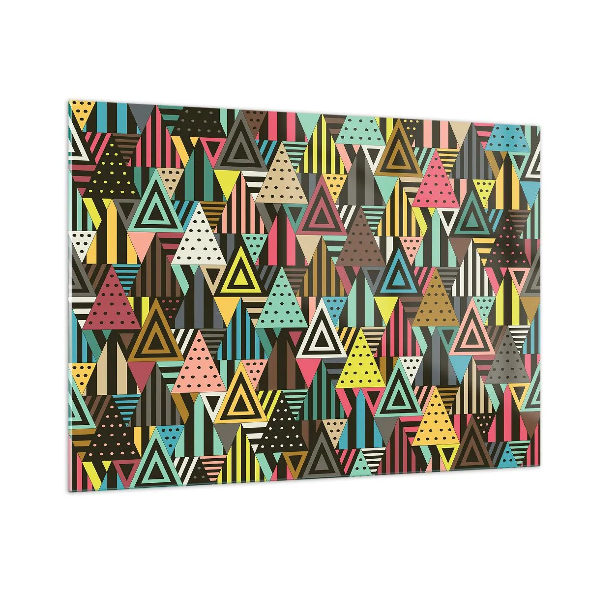 Schilderen op glas - In ritme op drie - 100x70 cm