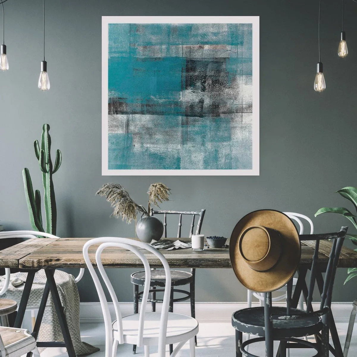 Poster - Water en lucht - 50x50 cm