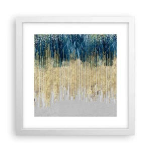 Poster in een witte lijst - Vergulde grens - 30x30 cm