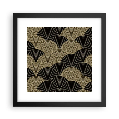 Poster in een zwarte lijst - Eenheid in veelheid - 30x30 cm