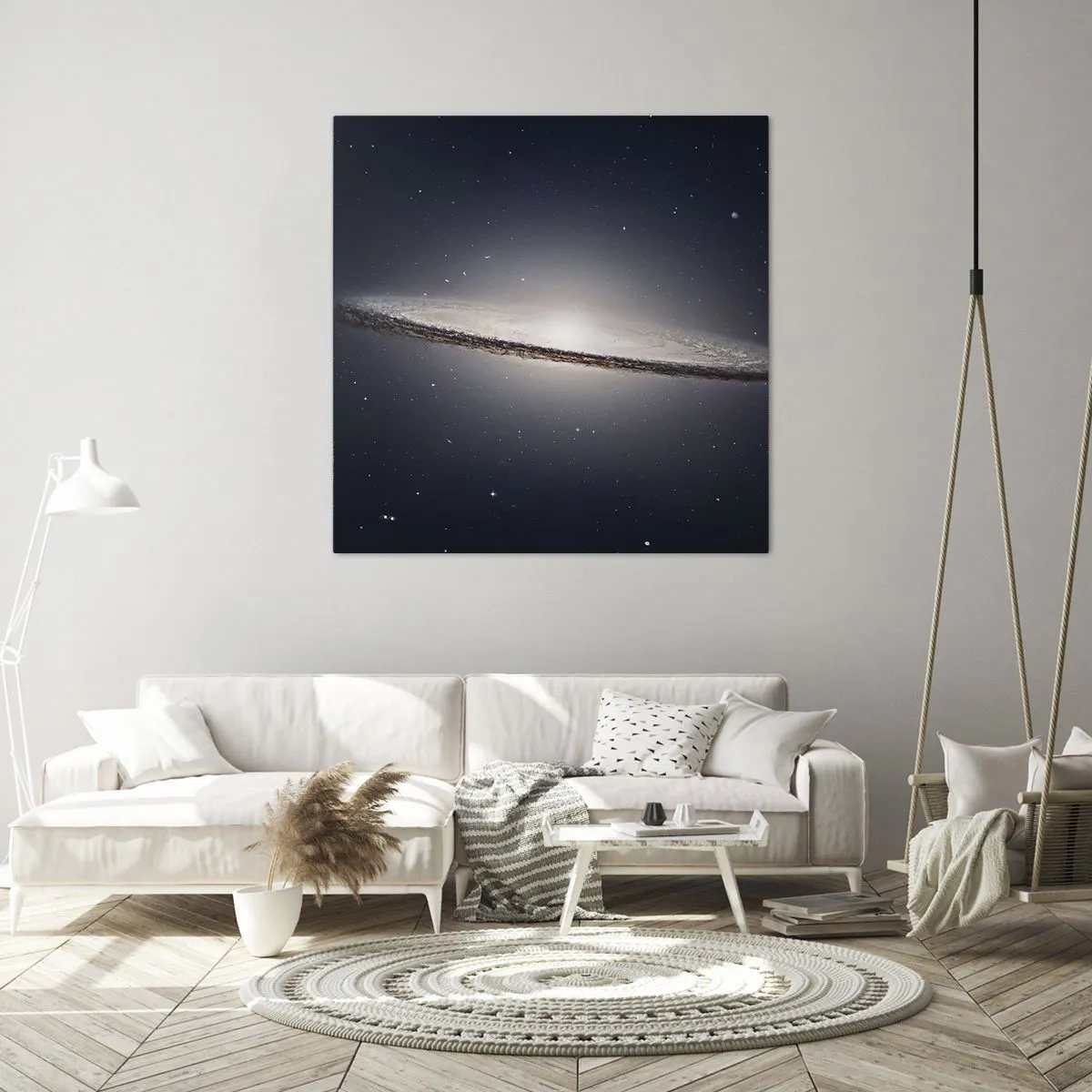 Schilderen op canvas - Lang geleden, in een sterrenstelsel ver, ver weg... - 60x60 cm