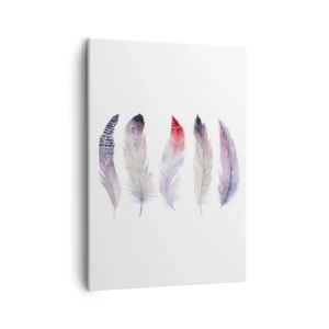 Schilderen op canvas - Delicaat als veelkleurige mist - 50x70 cm