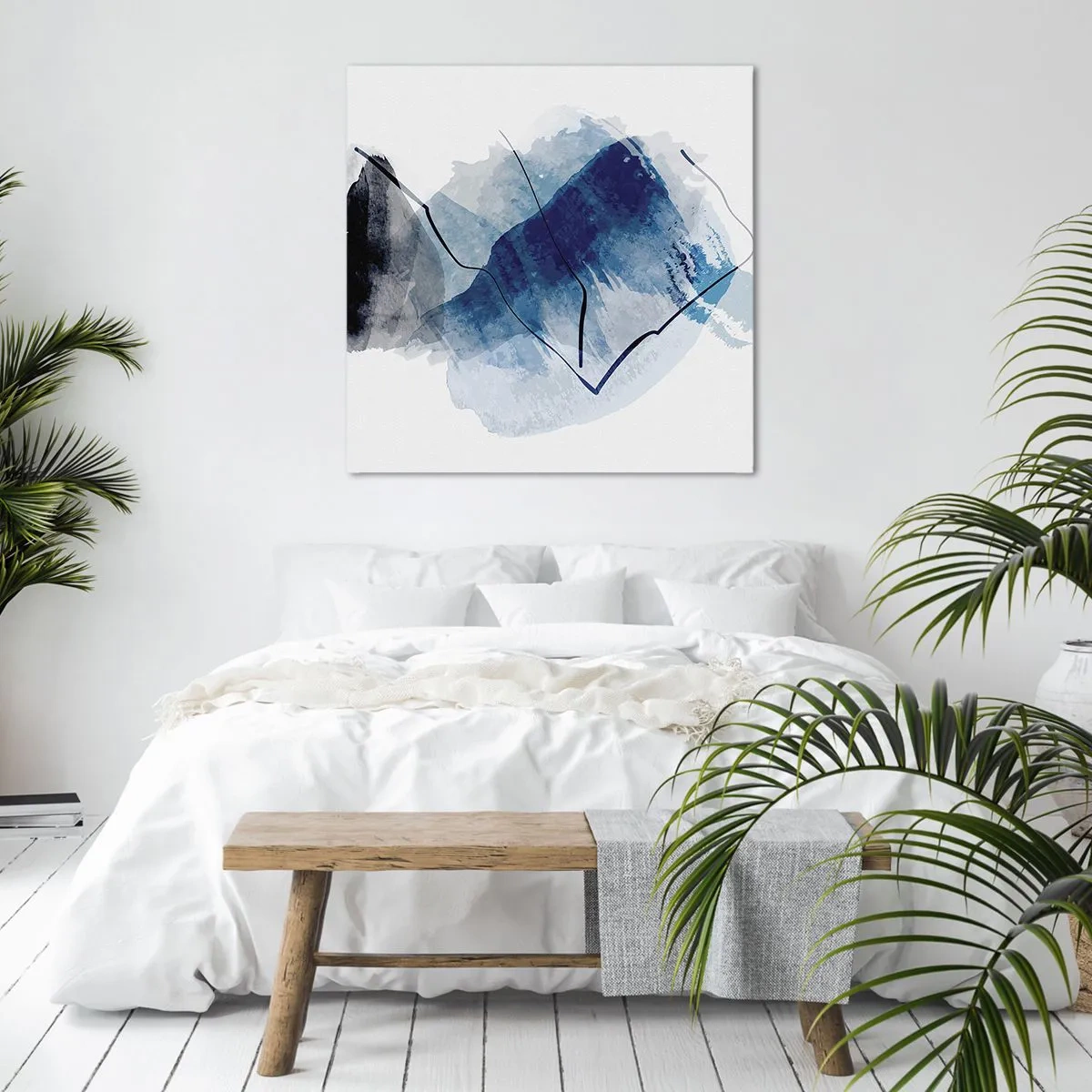 Schilderen op canvas - Ijsberg - 40x40 cm