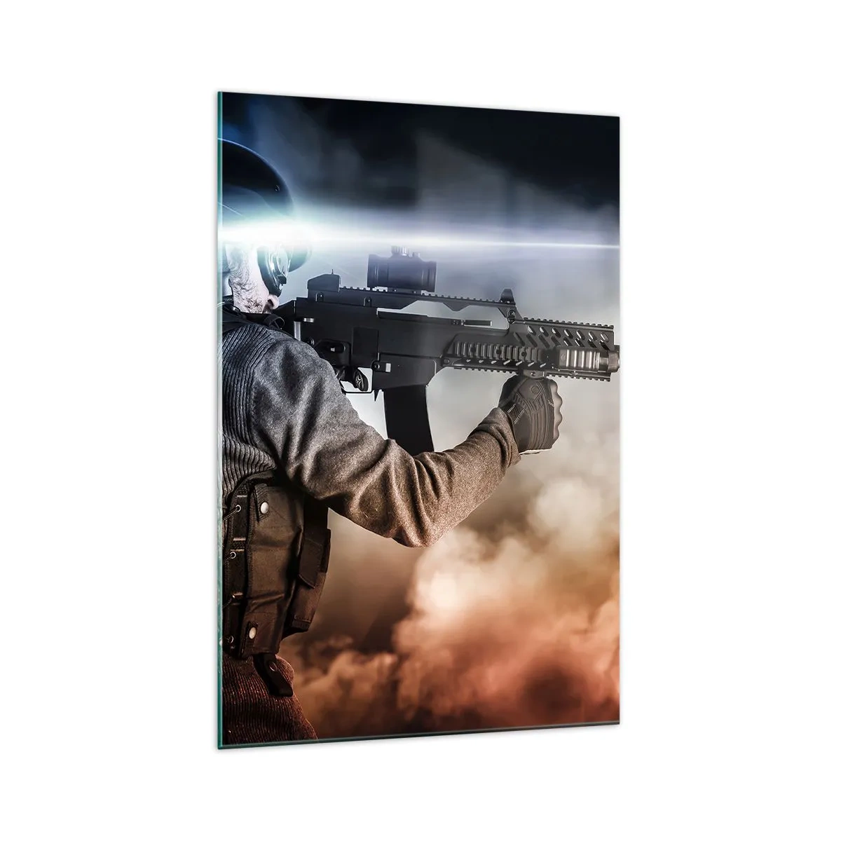 Schilderen op glas - Gewoon een held - 70x100 cm