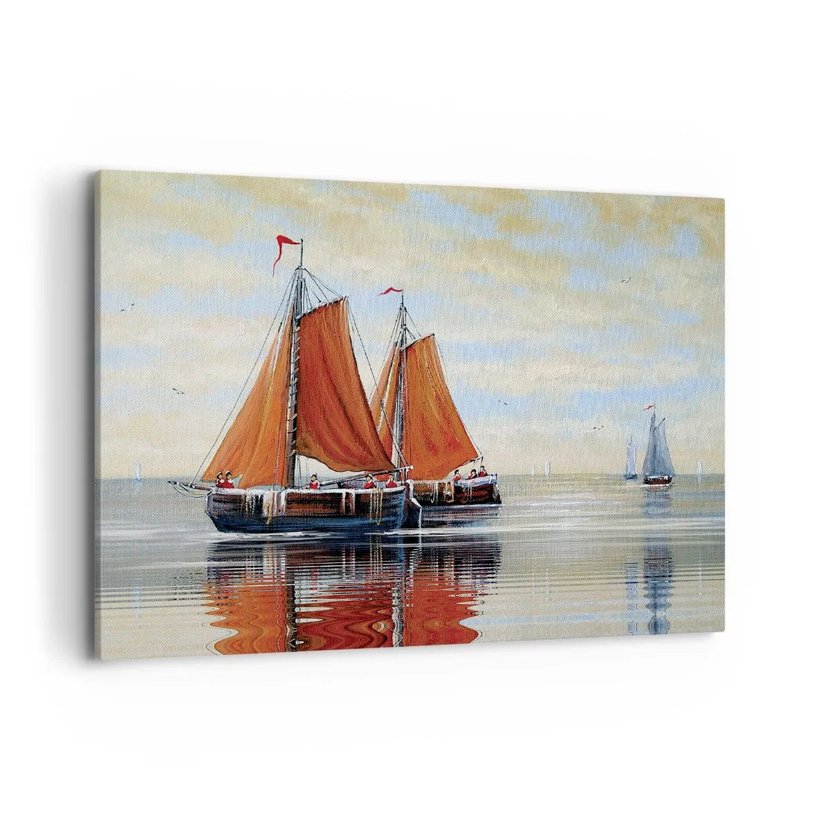 Schilderen op canvas - Hé, zeil, matroos... - 120x80 cm