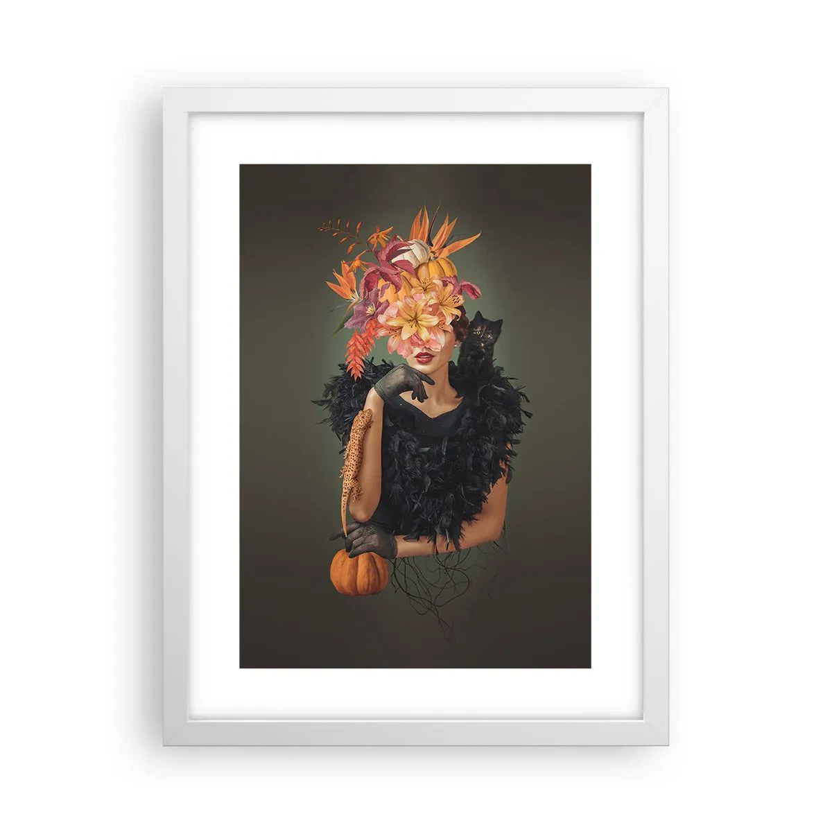 Poster in een witte lijst - De spreuk van een heks - 30x40 cm