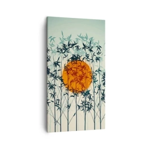 Schilderen op canvas - Japanse zon - 45x80 cm
