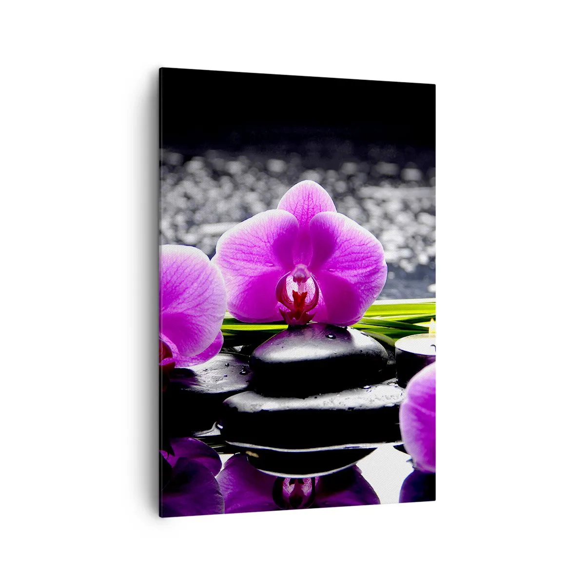 Schilderen op canvas - Verdrinken in rust en stilte  - 70x100 cm