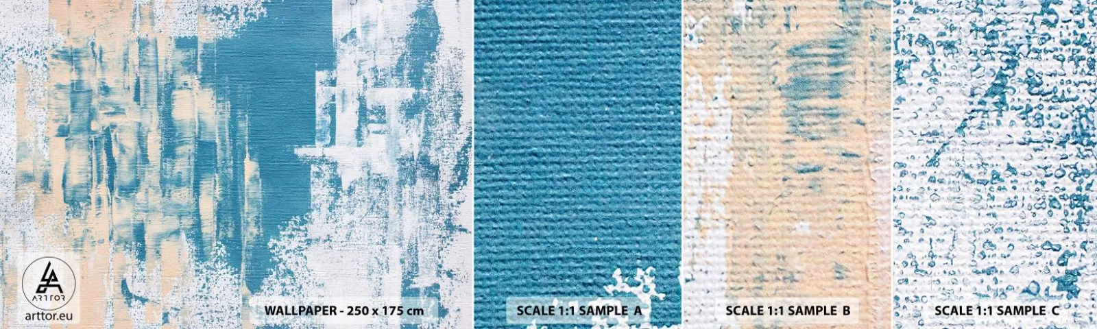 Fotobehang Monster Zelfklevend Deluxe Sticker - Door een ijspegel - Abstractie, Deel, Modern patroon - 100x30 cm