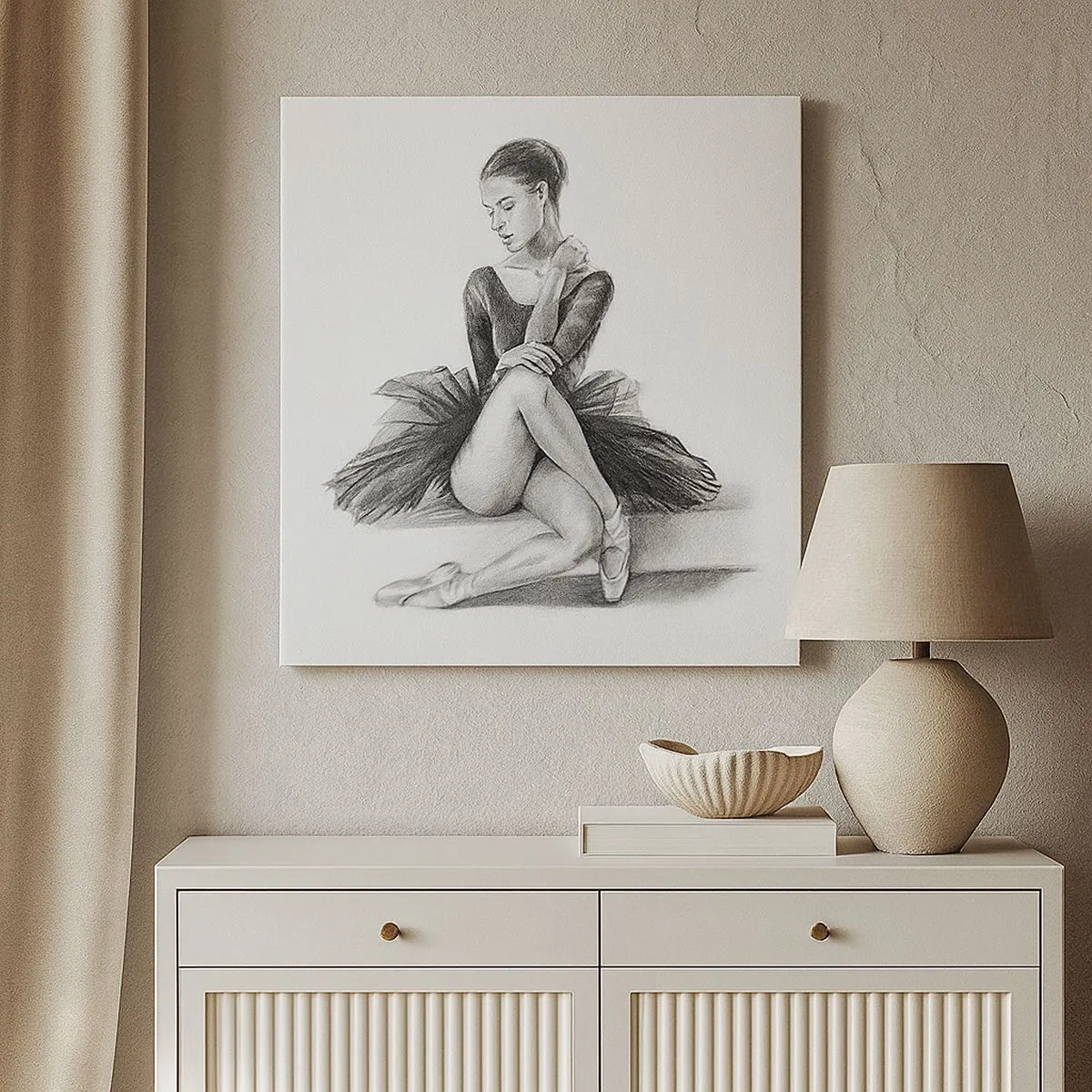 Schilderen op canvas - Betoverd door de dans - 30x30 cm