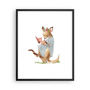 Poster in een zwarte lijst - Lees me voor mama - 40x50 cm