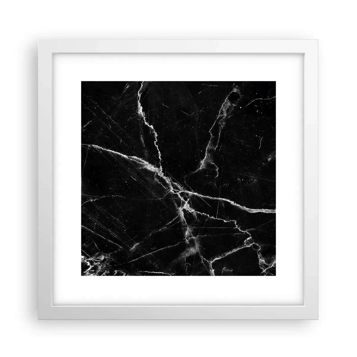 Poster in een witte lijst - Het geheime leven van steen - 30x30 cm