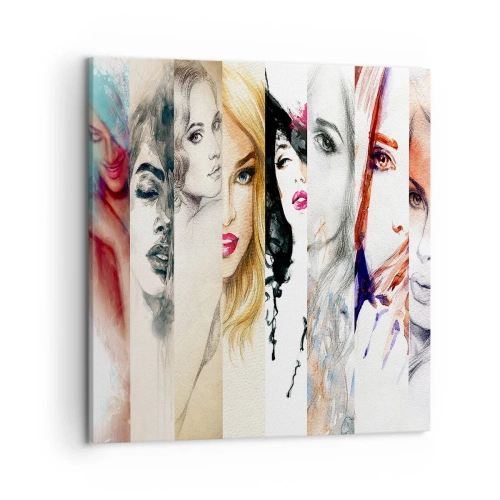 Schilderen op canvas - En jij bent het altijd - 50x50 cm