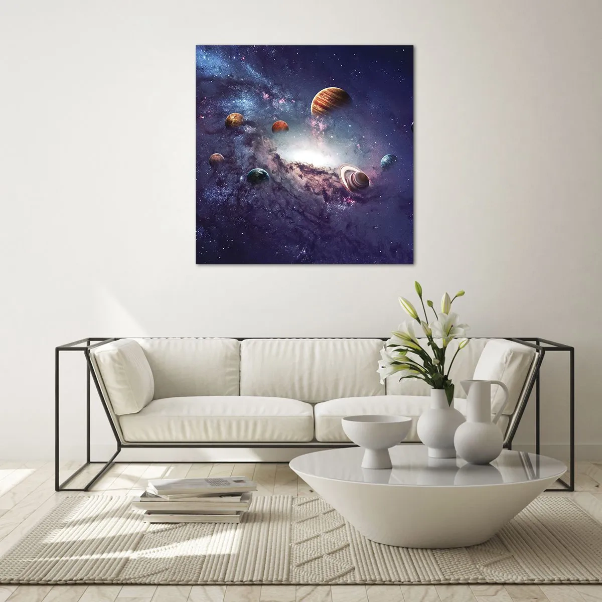 Schilderen op glas - Zonne-dans systeem - 50x50 cm