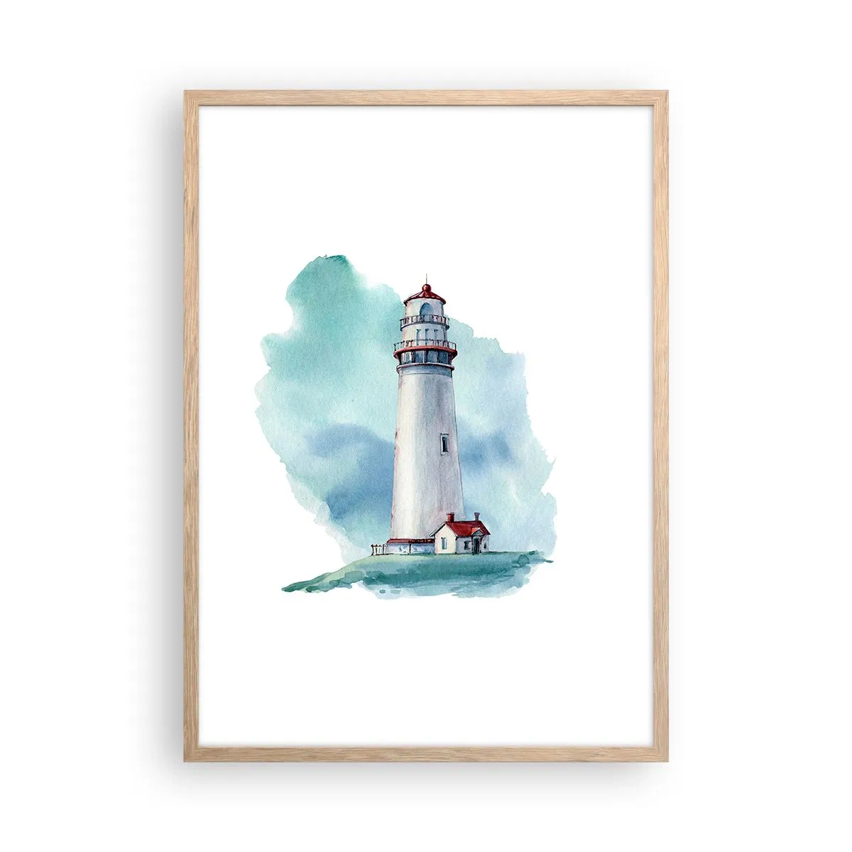 Een poster in een licht eiken lijst - Blue's zachtaardige zus - 50x70 cm