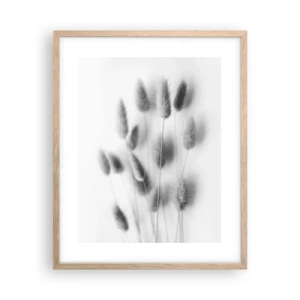 Een poster in een licht eiken lijst - Haar luchtigheid gras - 40x50 cm