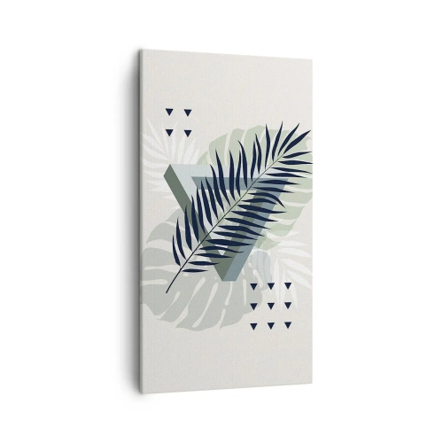 Schilderen op canvas - Natuur en geometrie - twee orden? - 45x80 cm