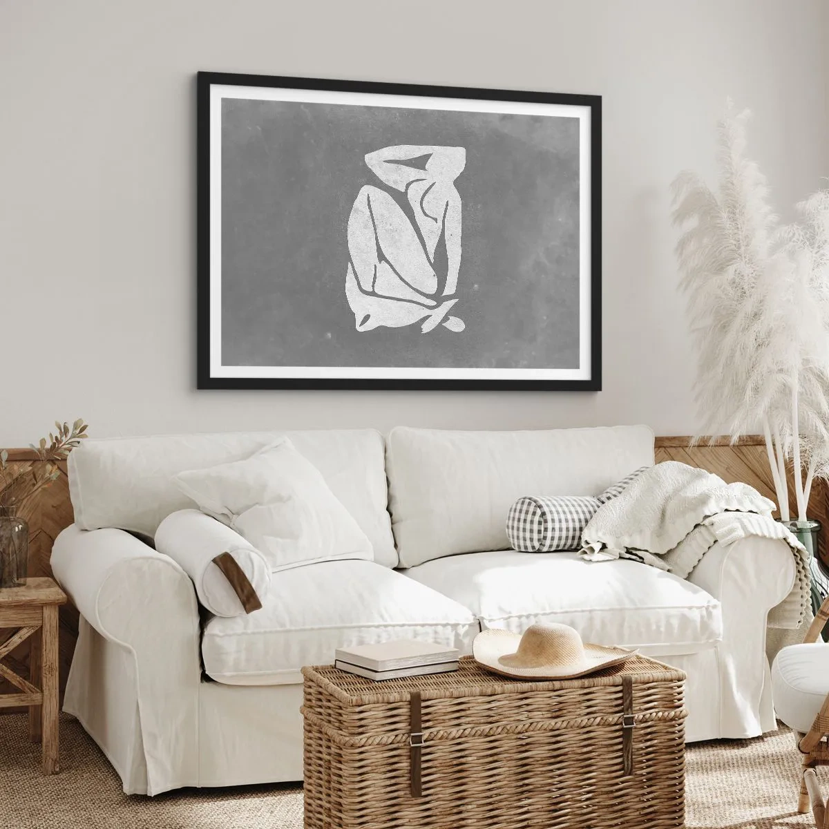 Poster in een zwarte lijst - In reflectie - 50x40 cm