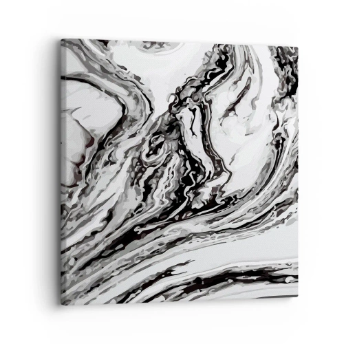 Schilderen op canvas - In het begin was er chaos - 30x30 cm