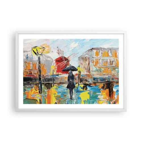 Poster in een witte lijst - Parijse legendes - 70x50 cm