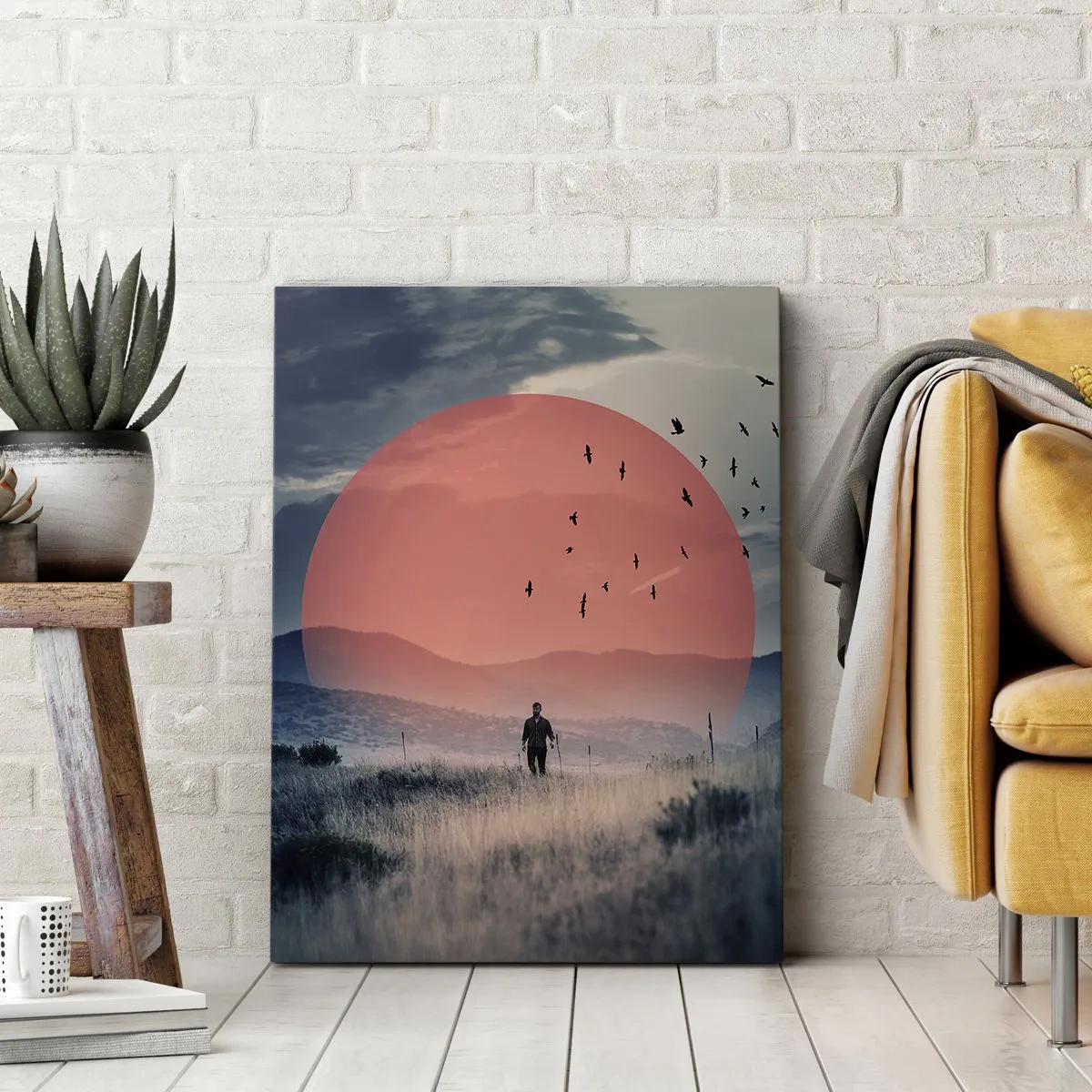 Schilderen op canvas - In hun elementen - 70x100 cm