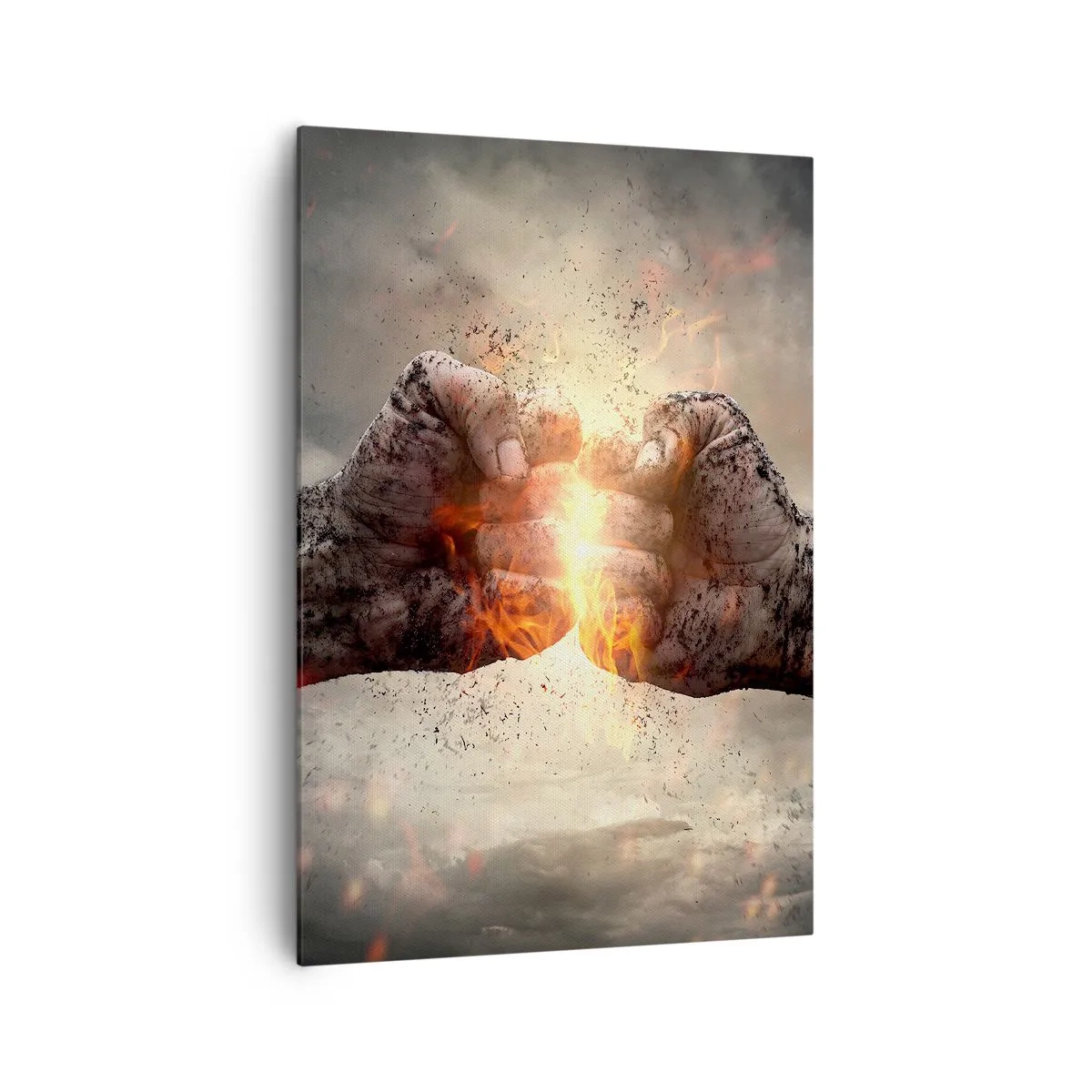 Schilderen op canvas - Sta op voor een gevecht - 70x100 cm