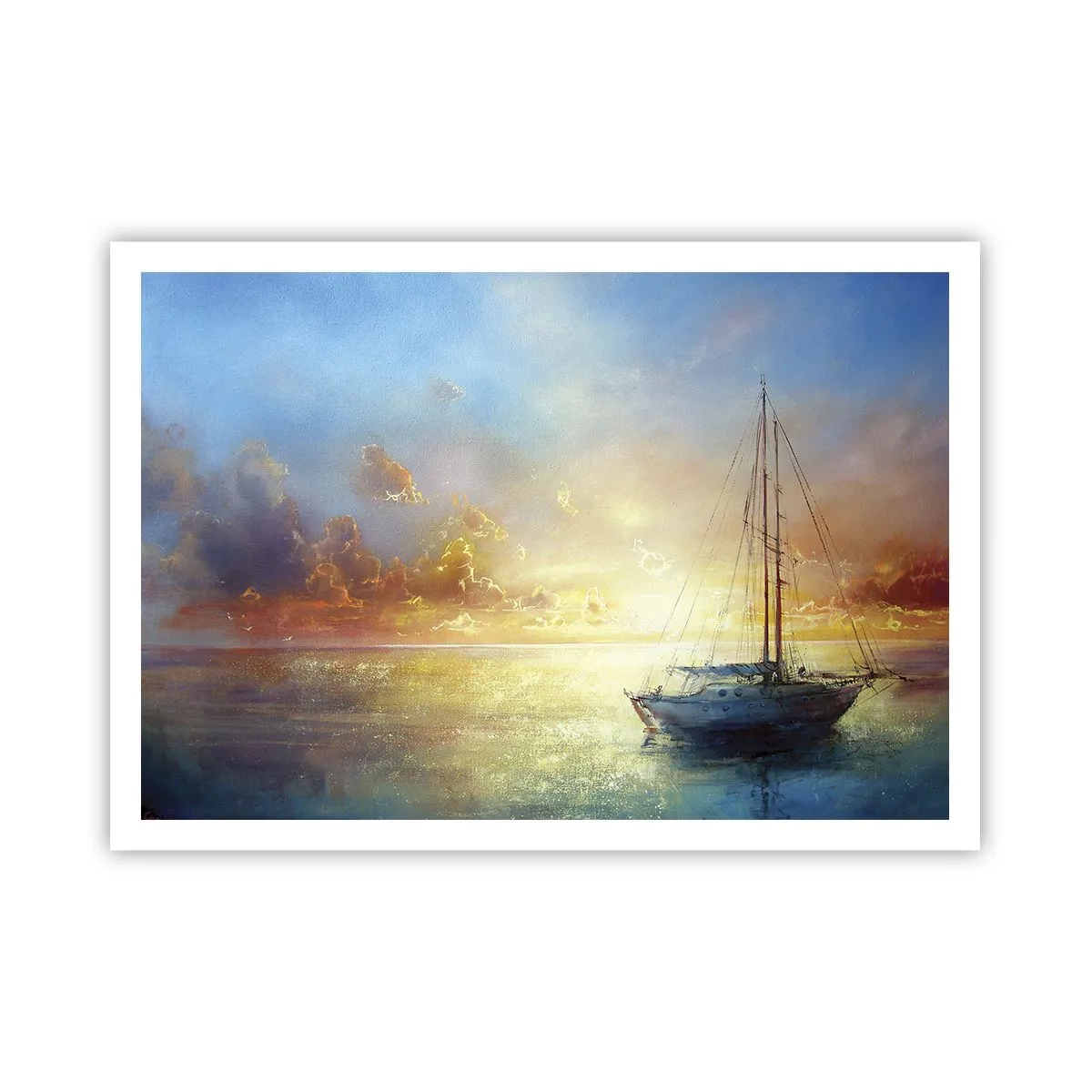 Poster - In een gouden baai - 100x70 cm