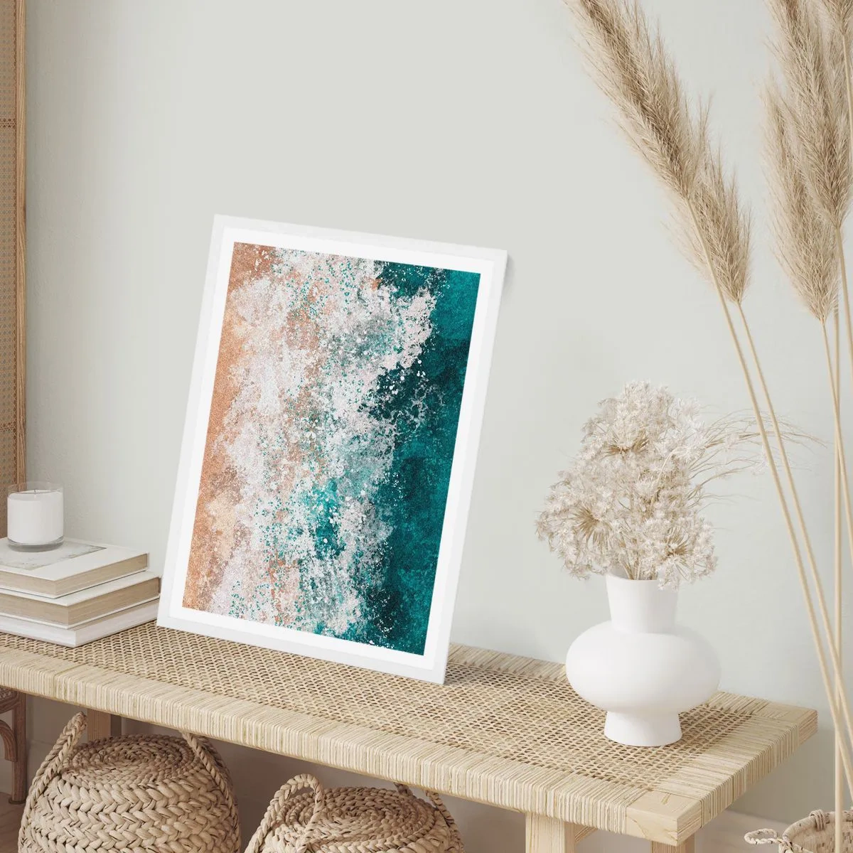 Poster in een witte lijst - Zeeverhalen - 30x40 cm