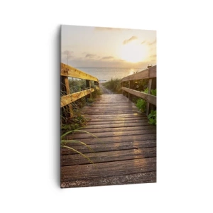 Schilderen op canvas - En direct naar de kust - 80x120 cm