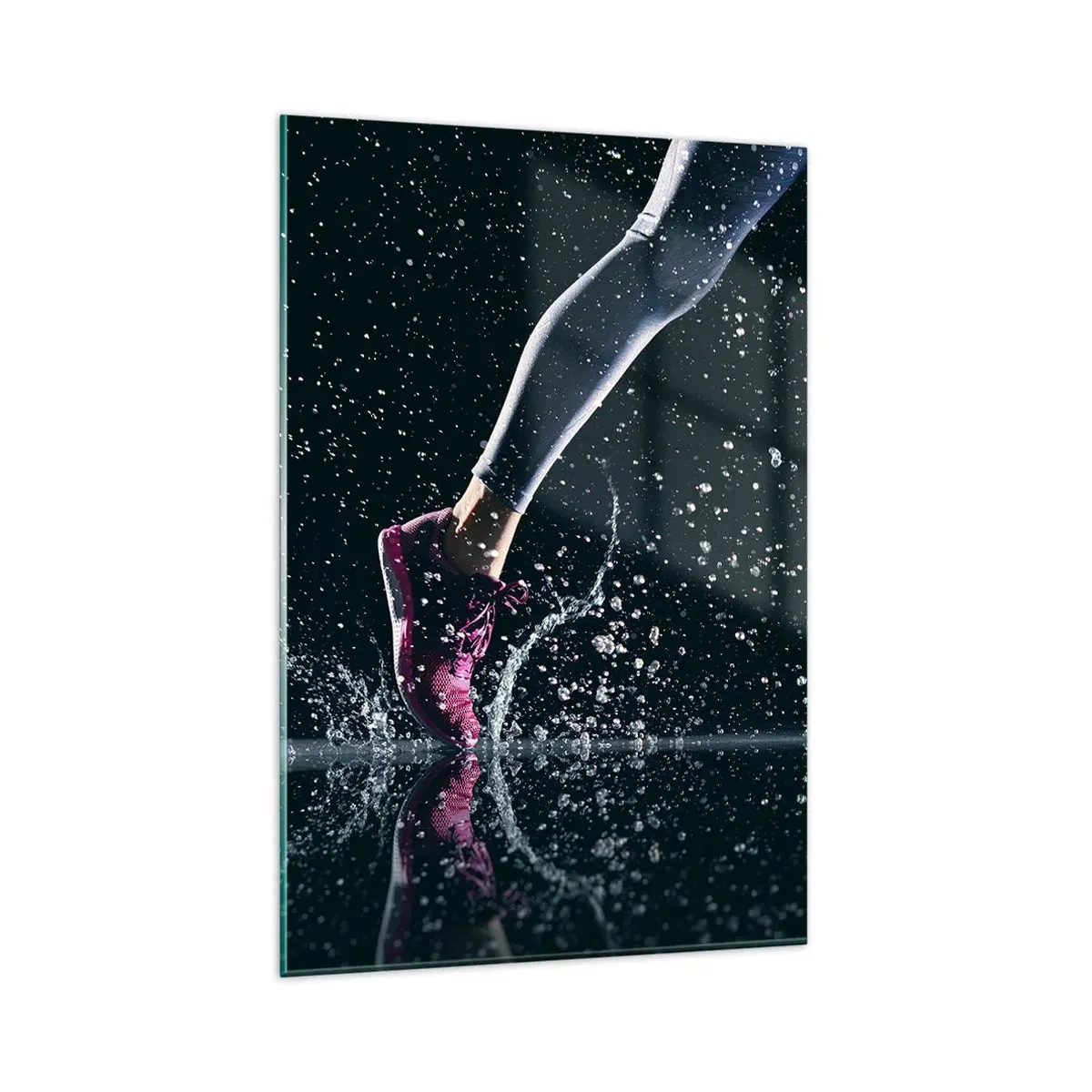 Schilderen op glas - Hoeveel kracht in de benen - 80x120 cm